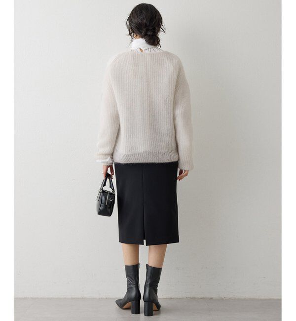  「ラメモヘヤニットプルオーバー」|ニット・セーター|