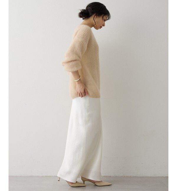  「ラメモヘヤニットプルオーバー」|ニット・セーター|