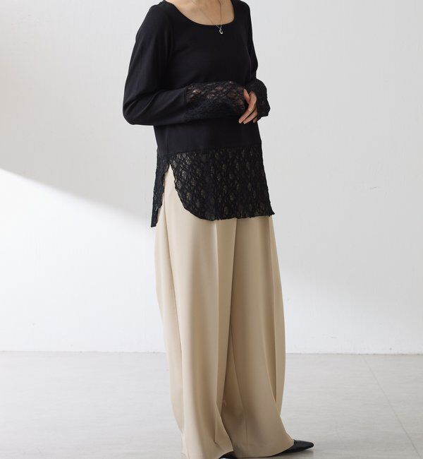  「 裾シアーロンT」|Tシャツ・カットソー|