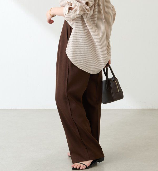  「ウールライクタックパンツ」|チノ|