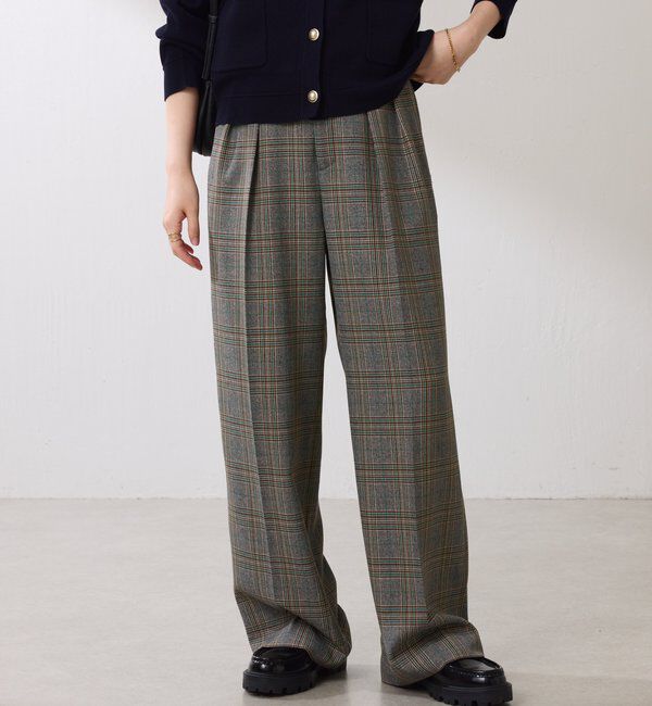  「ウールライクタックパンツ」|チノ|