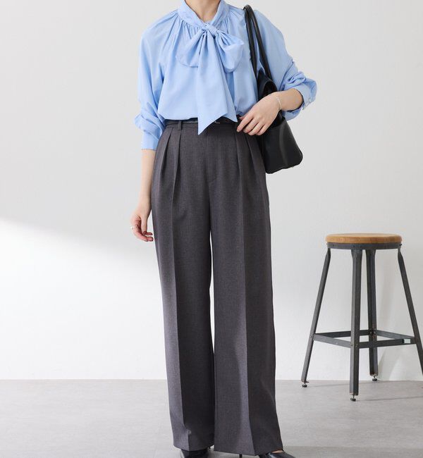  「ウールライクタックパンツ」|チノ|