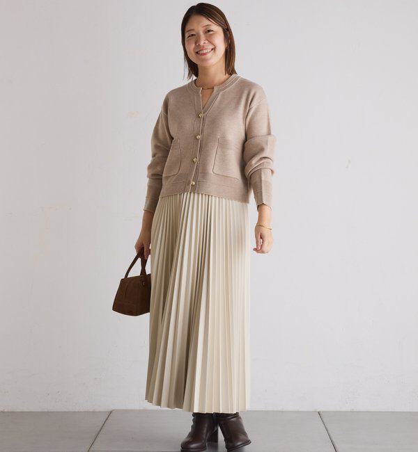  「スキッパースウェットライクカーディガン」|ニット・セーター|