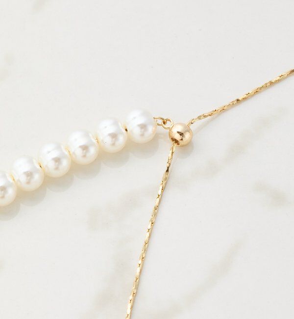  「【PAPILLONNER/パピヨネ】パールY字ネックレス」|リング|