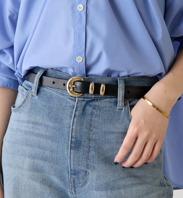  「【PAPILLONNER/パピヨネ】ラウンドバックルベルト」|ベルト|