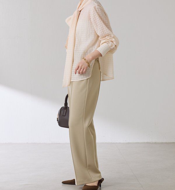  「ボウタイチェックブラウス」|シャツ・ブラウス|