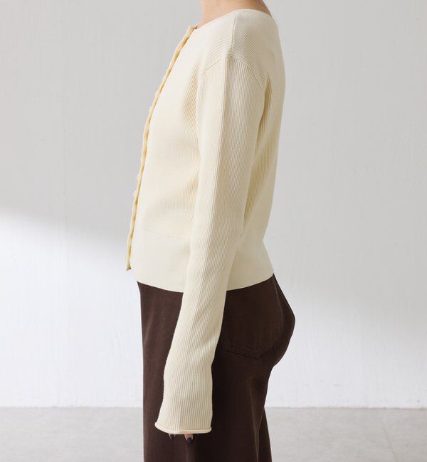  「ラインボタンコンパクトカーディガン」|ニット・セーター|