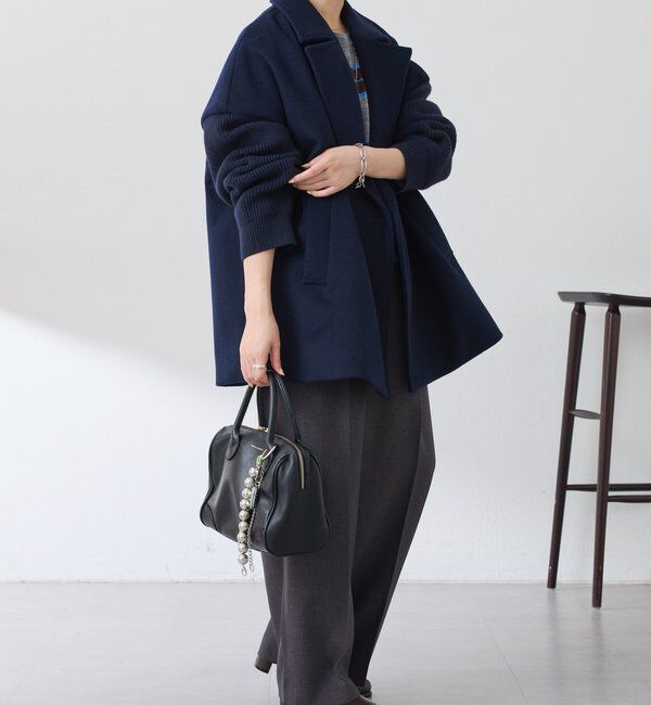  「ニットスリーブダブルコート」|その他|