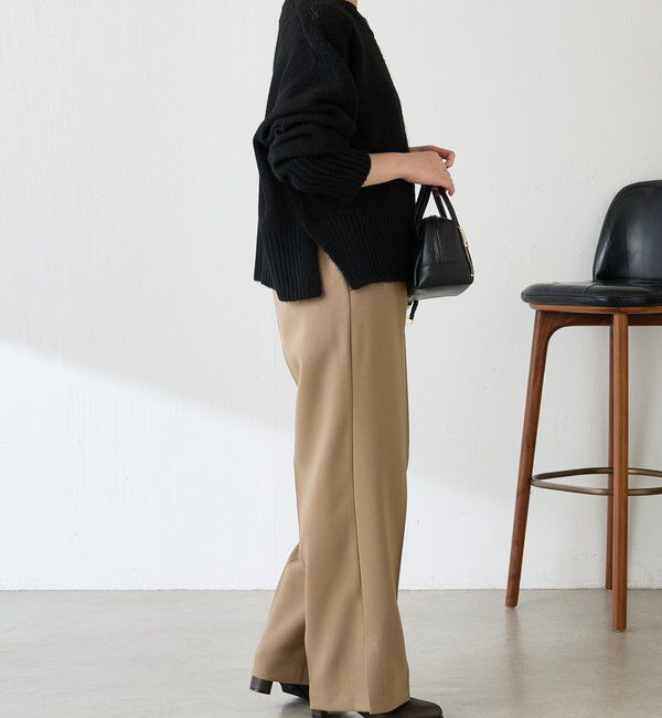  「ウールライクストレートパンツ」|チノ|