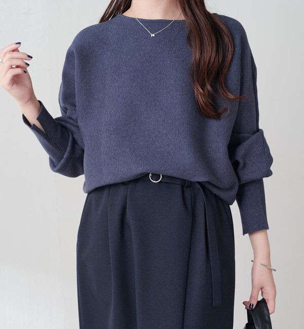  「袖リブ２WAYドルマンニット」|ニット・セーター|
