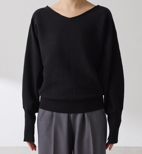  「袖リブ２WAYドルマンニット」|ニット・セーター|