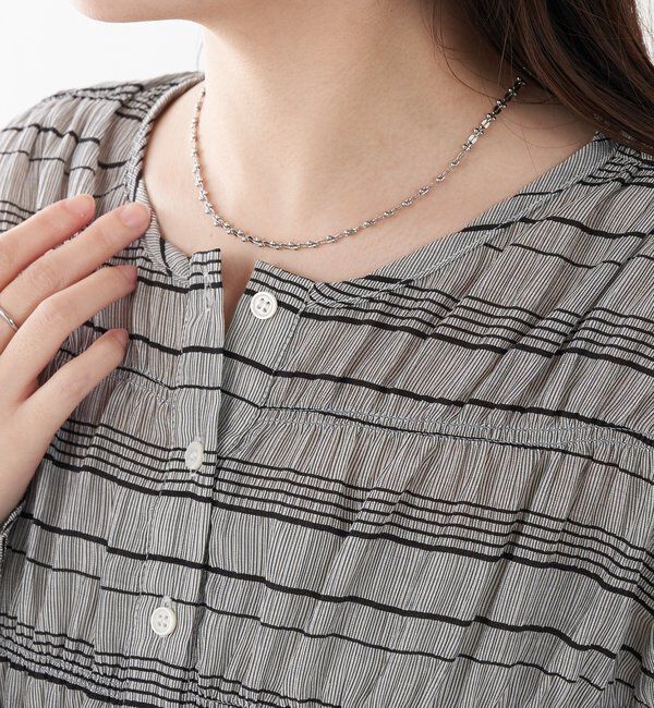  「【PAPILLONNER/パピヨネ】アクセントチェーンネックレス」|リング|