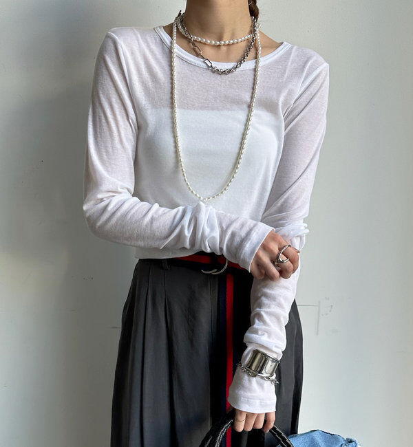  「【新色追加】コットンシアーTEE」|Tシャツ・カットソー|