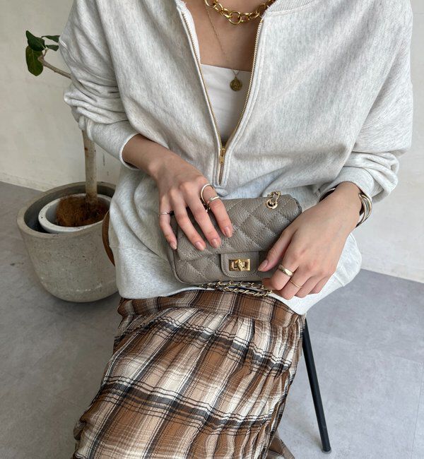  「キルティングレザーショルダー」|トートバッグ|