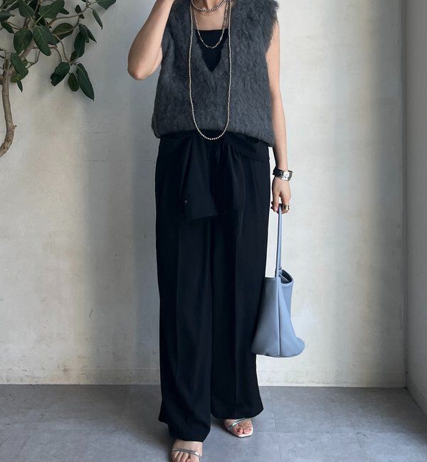  「【REI企画カラーあり】【前後2WAY】シャギーニットベスト」|ニット・セーター|