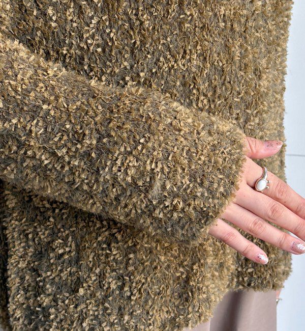  「リボンヤーンフェザープルオーバー」|ニット・セーター|