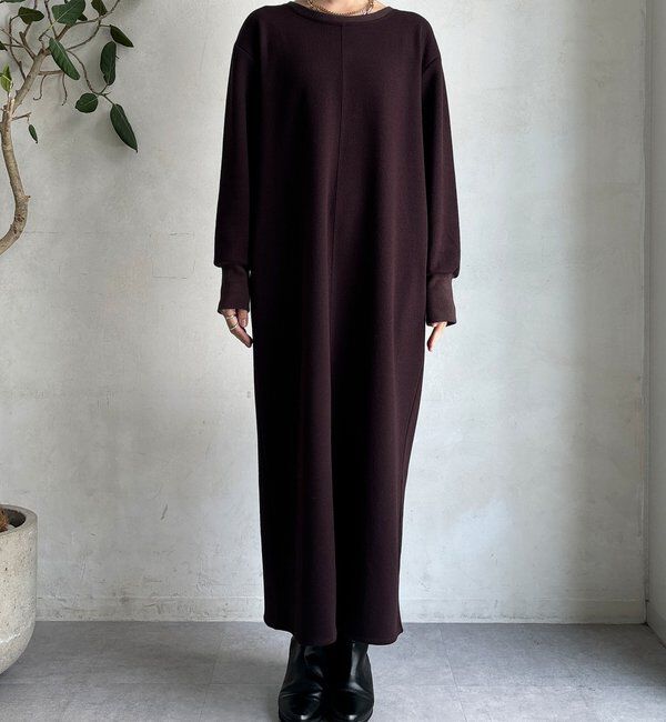  「ブークレーダンボールロングスリーブワンピース」|ワンピース|