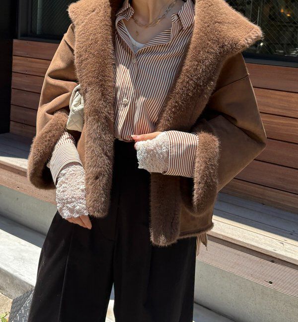  「フェイクファーリバーシブルコート」|その他|