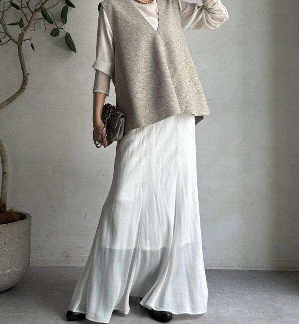  「ダブルフェイスジャージージレ」|ベスト・ジレ|