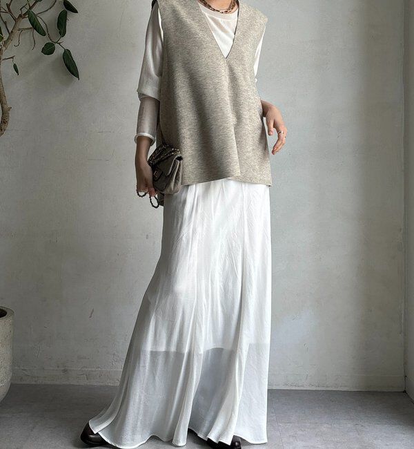  「ダブルフェイスジャージージレ」|ベスト・ジレ|