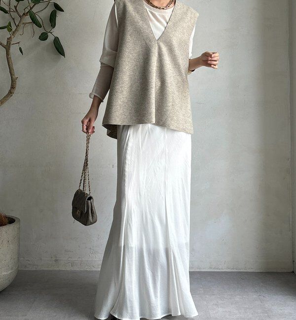  「ダブルフェイスジャージージレ」|ベスト・ジレ|