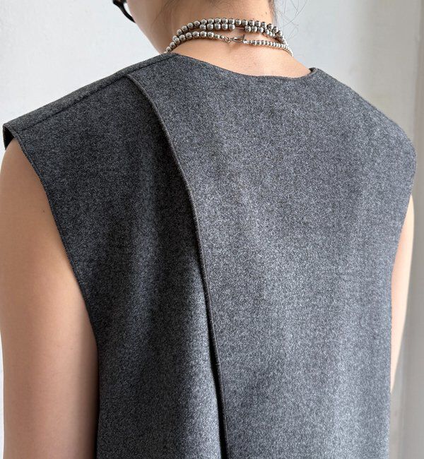  「ダブルフェイスジャージージレ」|ベスト・ジレ|