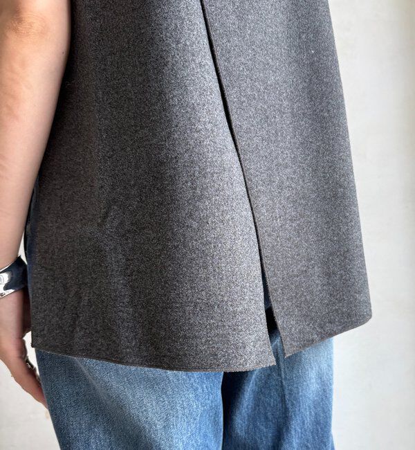  「ダブルフェイスジャージージレ」|ベスト・ジレ|