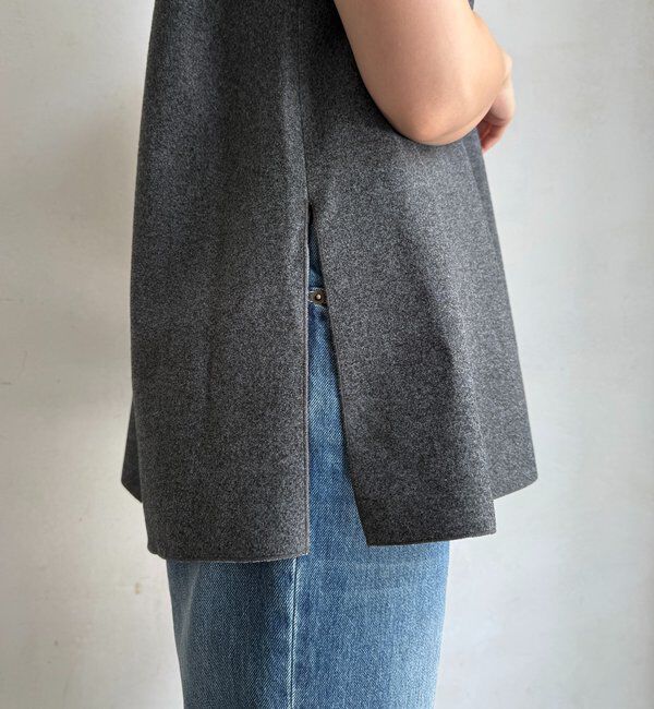  「ダブルフェイスジャージージレ」|ベスト・ジレ|