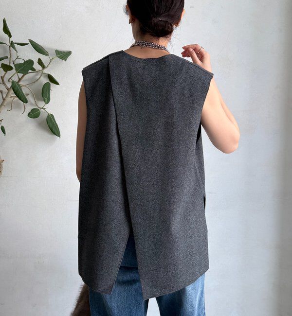  「ダブルフェイスジャージージレ」|ベスト・ジレ|