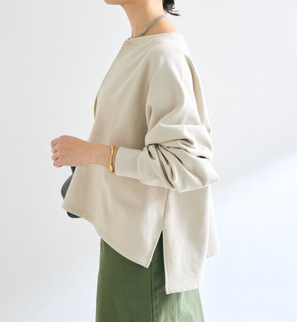  「【大人が着やすい】キーネックオーバースウェット」|Tシャツ・カットソー|