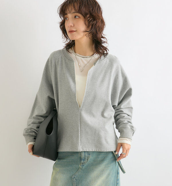  「【大人が着やすい】キーネックオーバースウェット」|Tシャツ・カットソー|