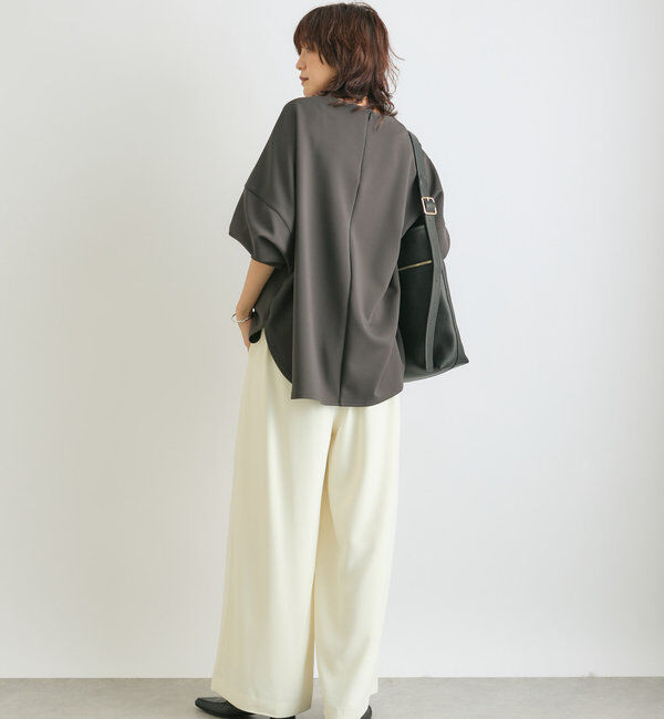  「【楽ちんキレイ】ダンボールポンチョプルオーバー」|Tシャツ・カットソー|