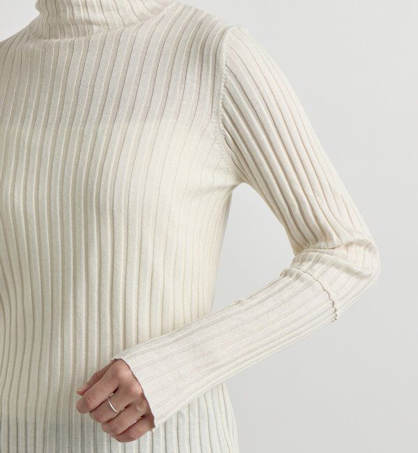  「【新色追加・リバイバル】シルクカシミヤリブニット」|ニット・セーター|