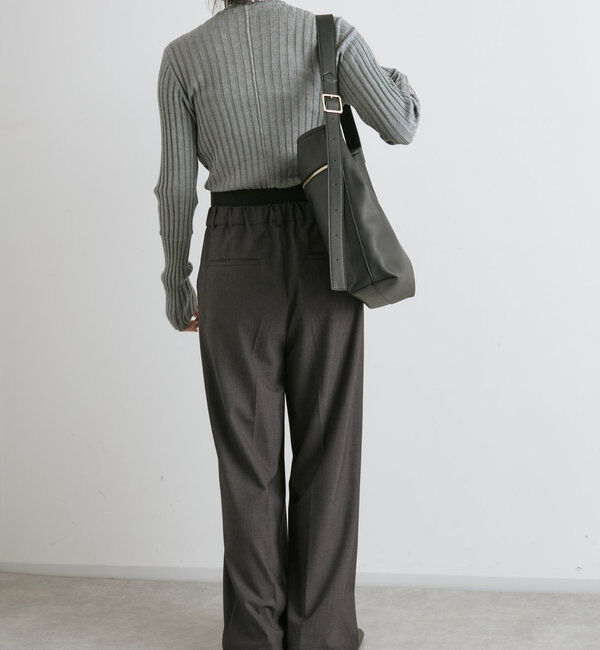  「【新色追加・リバイバル】シルクカシミヤリブニット」|ニット・セーター|