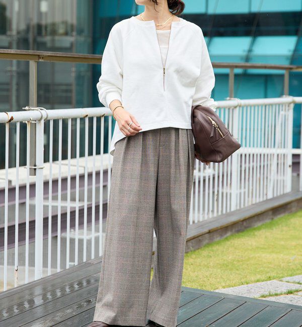  「【リバイバル/やわらかな肌触り】シルクカシミヤブレンドボートT」|Tシャツ・カットソー|