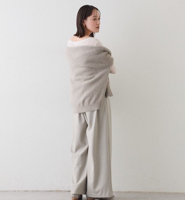  「【リバイバル/やわらかな肌触り】シルクカシミヤブレンドボートT」|Tシャツ・カットソー|