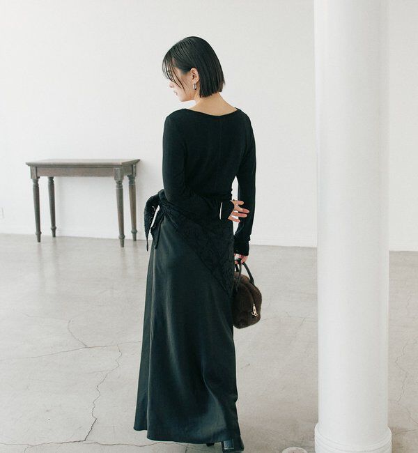  「【リバイバル/やわらかな肌触り】シルクカシミヤブレンドボートT」|Tシャツ・カットソー|