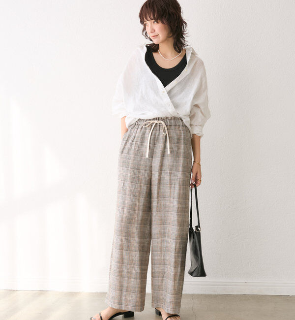  「【コーデのポイントに】ラメリブタンクトップ」|キャミソール|