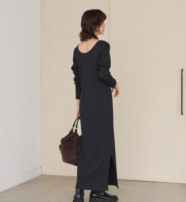  「【全骨格細見え】NEW2WAYロングリブワンピース」|ワンピース|