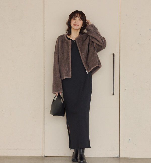  「【全骨格細見え】NEW2WAYロングリブワンピース」|ワンピース|