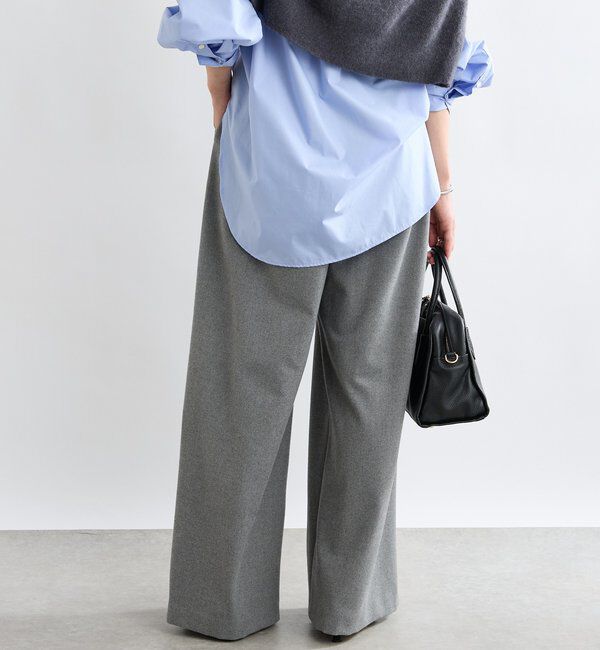  「【最高気温5度の寒い日に！/すっきり見え】ウォームタックワイドスラックス」|チノ|