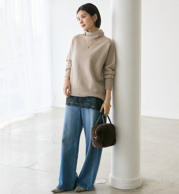  「【MONN.:.(モン)】バギーデニムパンツ」|デニム|