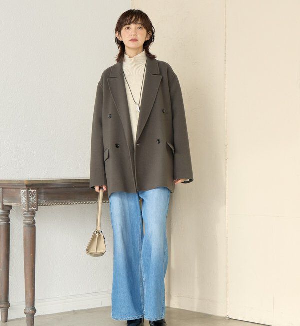  「【最高気温5度の寒い日に！/こなれ感抜群】ピークドラペルリバージャコット」|その他|