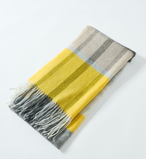  「【秋冬の差し色に】ウールカラーチェックストール」|ストール|