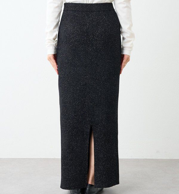  「【セットアップ対象】ラメモールニットタイトスカート」|スカート|