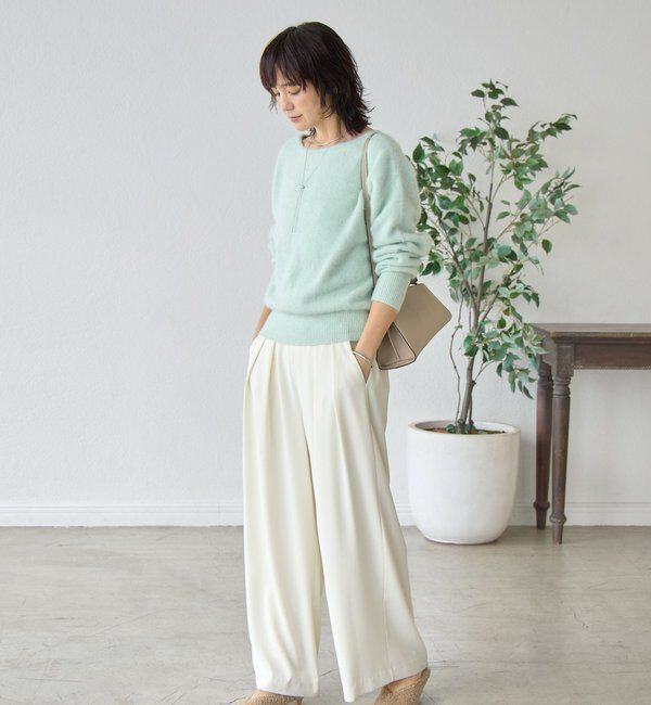  「【最高気温5度の寒い日に！/リバイバル】ファーヤーン2WAYニット」|ニット・セーター|