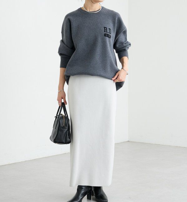  「【バックロゴが目を惹く】アスレチックロゴニット」|ニット・セーター|