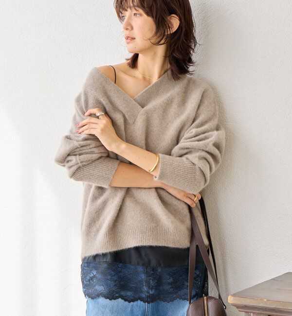  「【新色追加/鮮度抜群】レーストリムキャミソール」|シャツ・ブラウス|