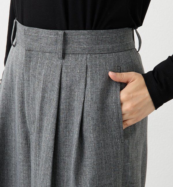  「【セットアップ対応可】ウーリーツイル2タックパンツ」|チノ|