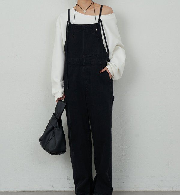  「【サイズ展開あり/長さ調整可能】デニムサロペット」|チノ|